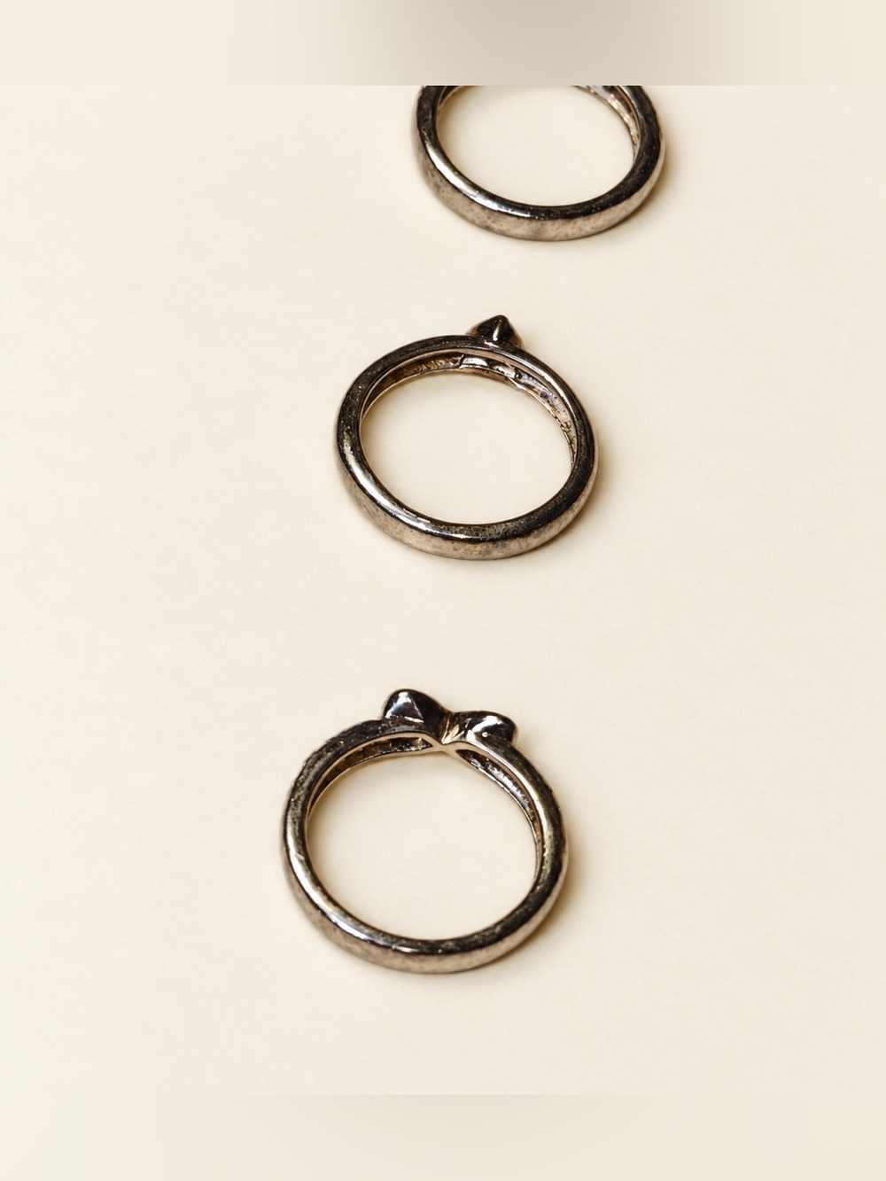 Folli Follie Elegant Silver Ring Set 3 silver size 6 - Picture 16 of 16